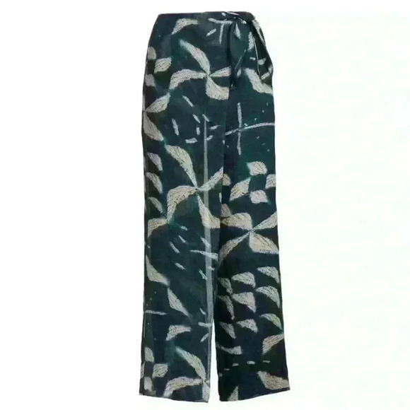 Ralph Lauren Purple Label “Yazmin” Batik-Print Linen-Silk Pant Size 6 New! - Picture 5 of 12